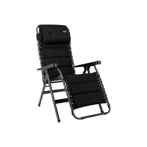 CRESPO Relaxliege mit Kopfpolster Aluminiumgestell Sitzhöhe 56 cm in 2 Farben