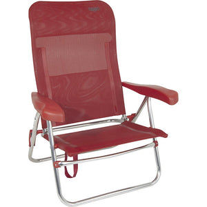 CRESPO Strandstuhl Beach Chair verstellbar Aluminium niedriger Sitz in 3 Farben