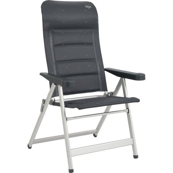 CRESPO Stuhl CR Deluxe grau gepolstert 7-fach verstellbar Sitzhöhe 47 bis 52 cm
