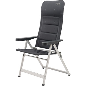 CRESPO Stuhl CR Deluxe grau gepolstert 7-fach verstellbar Sitzhöhe 47 bis 52 cm