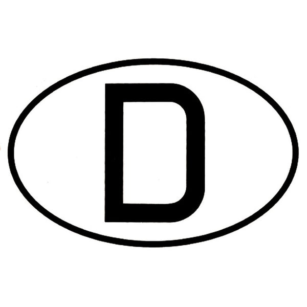 D-Schild Euro-Norm für Pannenhilfe