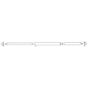Dachauflagestab Aluminium 25 mm, höhenverstellbar - 2