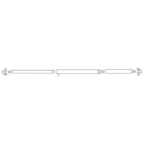 Dachauflagestab Aluminium 25 mm, höhenverstellbar - 2