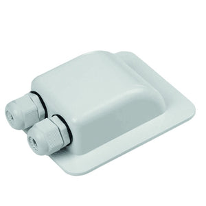 Dachdurchführung Phaesun Two weiß, 2 Kabelverschraubungen