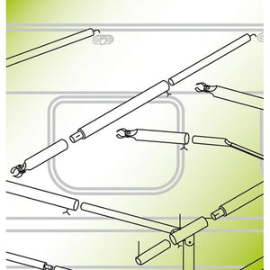 Dachhakenstange piper Ø22 mm, 170–260 cm - 2