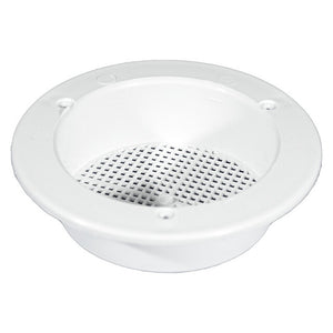 Dachlüfter 16 cm mit Innen-Gitter in Weiß