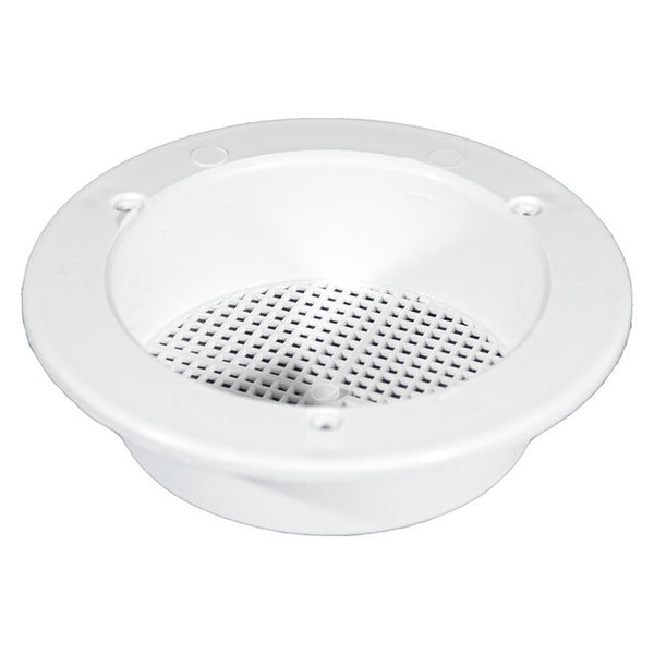 Dachlüfter 16 cm mit Innen-Gitter in Weiß