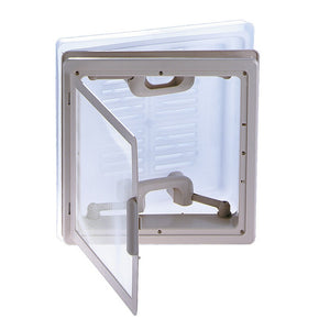 Dachluke MPK 29 28x28 cm grau mit Moskitonetz - 2