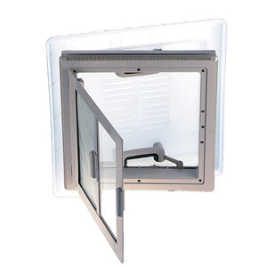 Dachluke MPK 46 mit Moskitonetz 40x40 cm - Weiß - 2