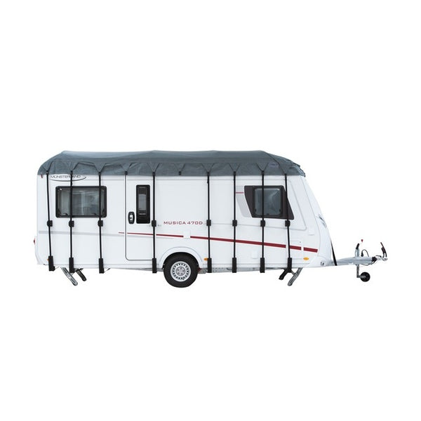 Dachplane Hindermann 7x3 m für Caravan grau