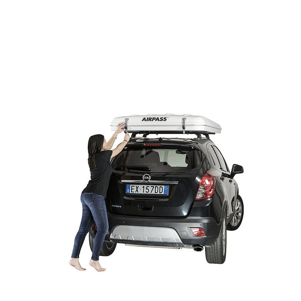 Dachzelt AirPass Medium X-Long in schwarz/carbon - 3