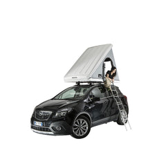 Dachzelt AirPass Small X-Long grau/weiß