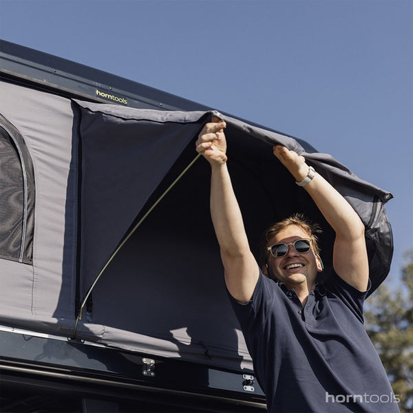 Dachzelt Themis PopUp - horntools grau - 8