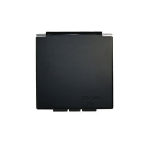 Deckel H.A.B.A. Schwarz für Steckdosen & Schalter