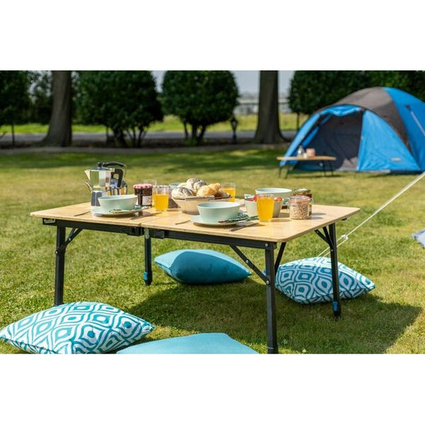 DEFA Flex 3-in-1 Campingtisch schwarz Bambus - 7