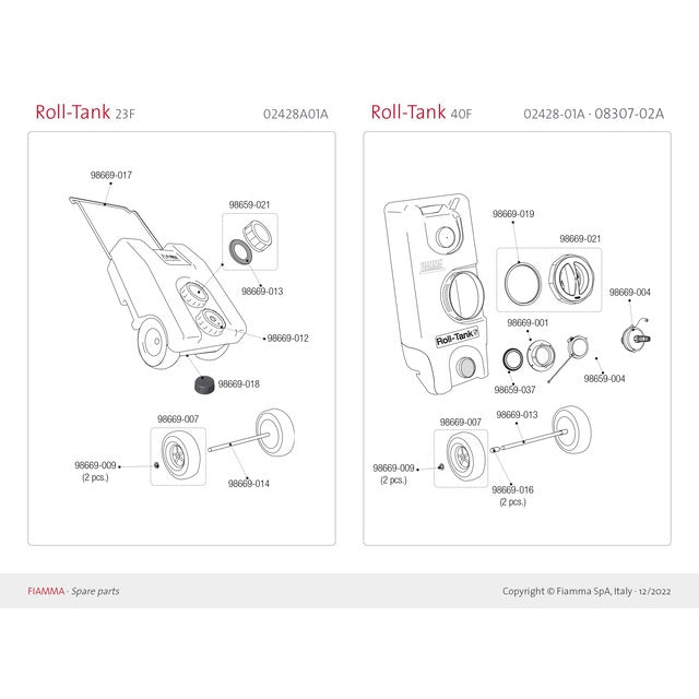 Dichtung zu Rolltank - FIAMMA Ersatzteil