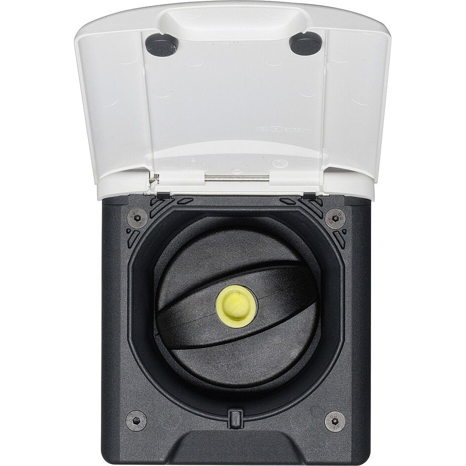 Diesel-Einfüllstutzen Fiat bianco 50 mm, Magnetdeckel