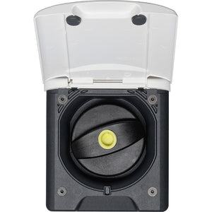 Diesel-Einfüllstutzen Fiat bianco 50 mm, Magnetdeckel - 2