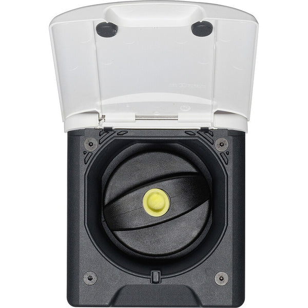 Diesel-Einfüllstutzen Fiat bianco 50 mm, Magnetdeckel - 2