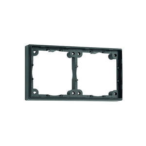 Distanzrahmen schwarz 2-fach für Steckdosen