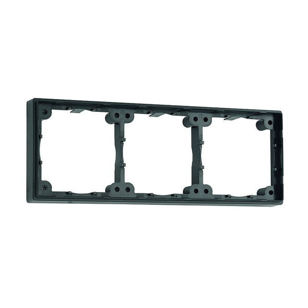 Distanzrahmen schwarz 3-fach für Steckdosen & Schalter - 2