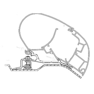 DOMETIC Adapterkit 3-tlg. für Perfect Roof 2000/2500