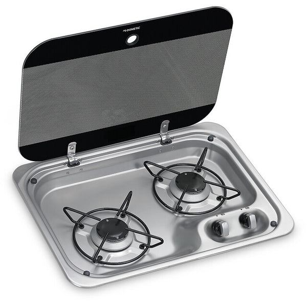 DOMETIC HBG 2335 – 2‑flammiges Gaskochfeld (schwarz)