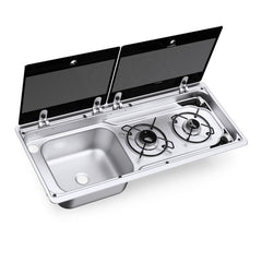 Dometic MO9722L 2-flammige Koch-Spül-Kombination