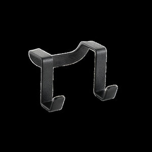 Doppelhaken Galileo LAVA schwarz – für Schranktüren