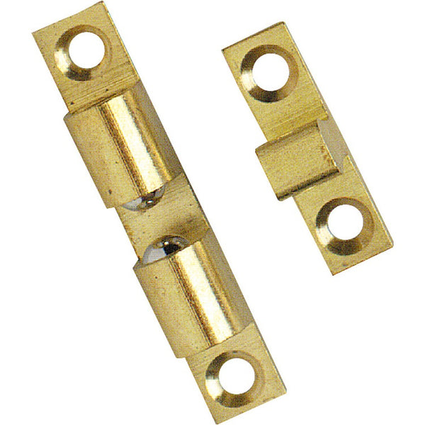 Doppelkugel-Schnäpper Messing 43 mm, 2 Stück