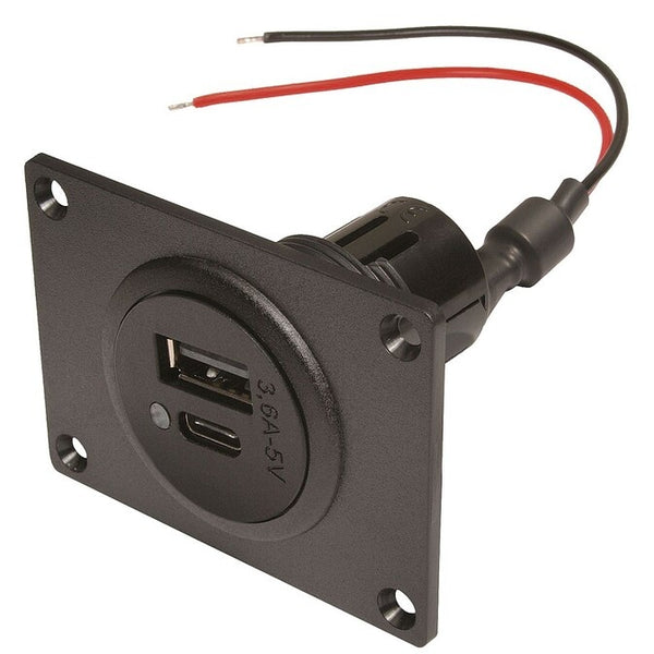 Doppelsteckdose USB-C/A 12-24V PRO CAR