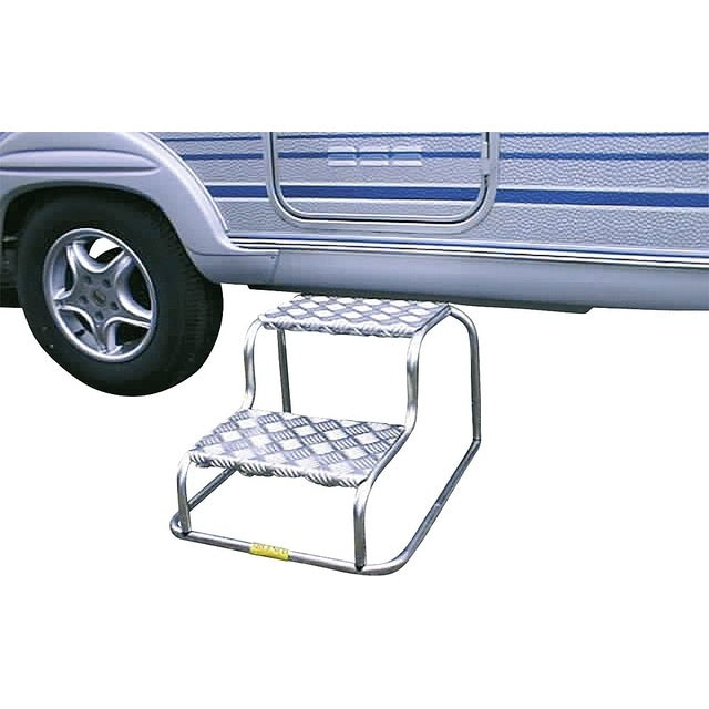 Doppeltrittstufe Aluminium 200 kg - Milenco Trittstufen