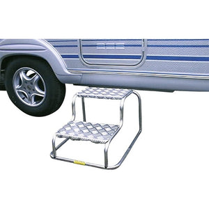 Doppeltrittstufe Aluminium 200 kg - Milenco Trittstufen