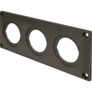 Dreifachrahmen PRO CAR EV – schwarz (3x Ø28mm)