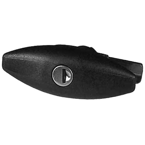 Druckdrehverschluss STS Oberholz, schwarz - 11x4,2 cm