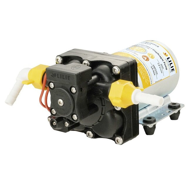 Druckwasserpumpe Soft Serie WeißGELB 12V 11,7 l/min