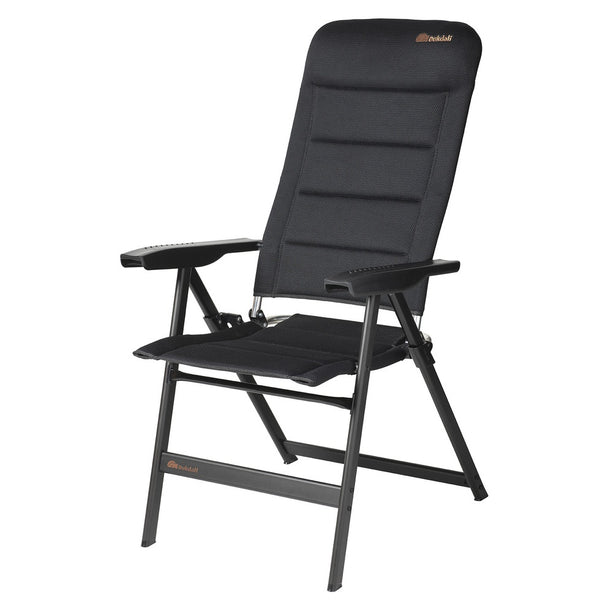 Dukdalf Presto Klappstuhl schwarz – gepolstert