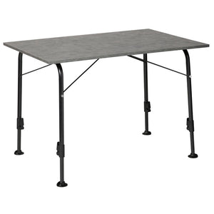 Dukdalf Tisch Majestic Gestell schwarz Aluminium Holz 80 bis 115 x 60 bis 70 cm