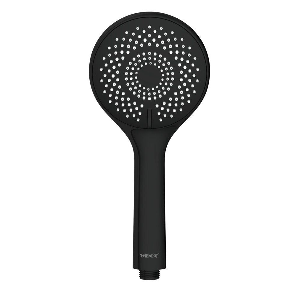 Duschkopf WaterSaving 11 cm, schwarz – 3 Funktionen