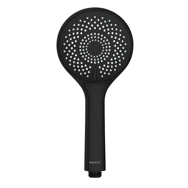 Duschkopf WaterSaving 11 cm, schwarz – 3 Funktionen