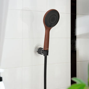 Duschkopfhalter 360° schwarz – klebbar - 4