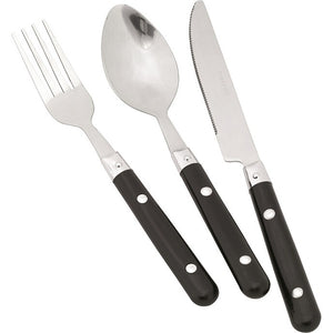 easy camp Family Cutlery Besteckset 4 Personen schwarz
