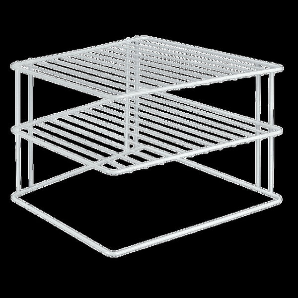 Eckschrankeinsatz Silos Weiß – platzsparend