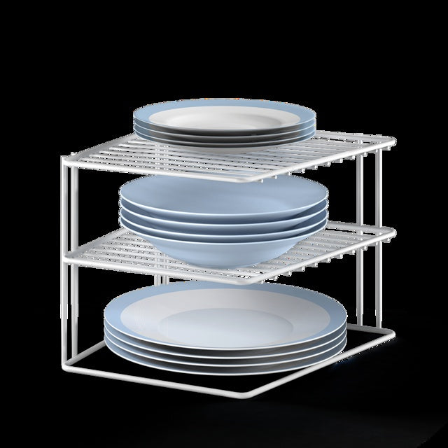 Eckschrankeinsatz Silos Weiß – platzsparend