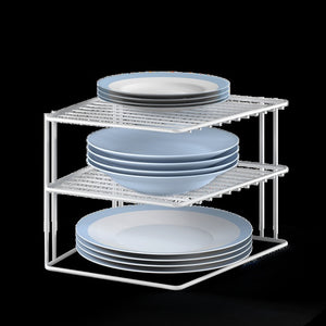 Eckschrankeinsatz Silos Weiß – platzsparend - 2