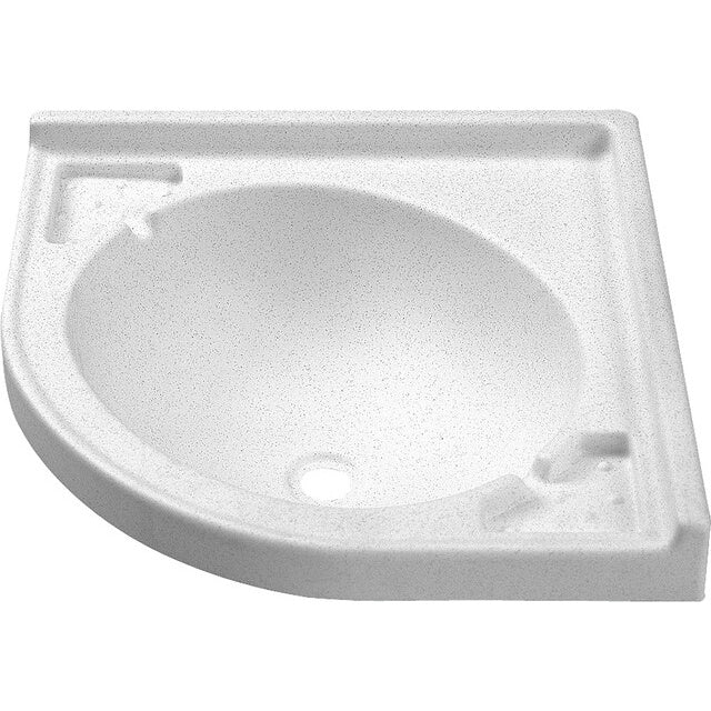 Eckwaschbecken Carysan 415 mm in reinweiß