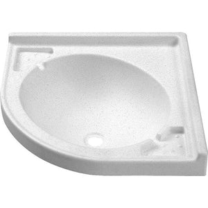 Eckwaschbecken Carysan 415 mm in reinweiß