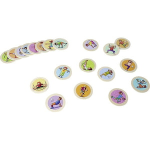 Eichhorn Bewegungsspiel – 20 Holz-Spielscheiben - 4