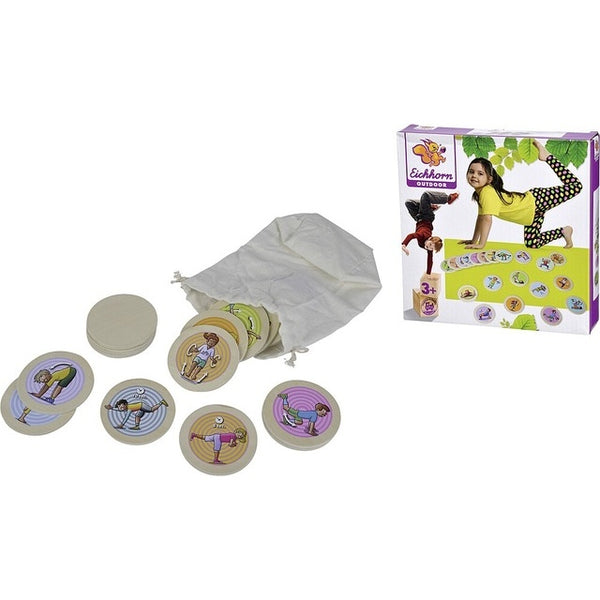 Eichhorn Bewegungsspiel – 20 Holz-Spielscheiben - 6