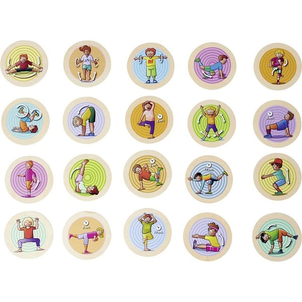 Eichhorn Bewegungsspiel – 20 Holz-Spielscheiben - 8